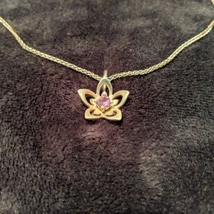 James Avery Flower Birthstone Necklace